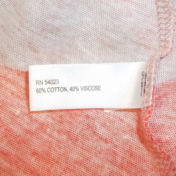 Gap Womens Shirt Top Size Small Striped Round Neckline Short Sleeve Orange Tan - Picture 5 of 6